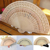 Abanico Bambú Elegante Madera
